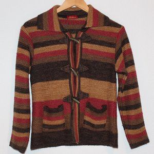 Godwin Cardigan - Striped with toggle buttons - M